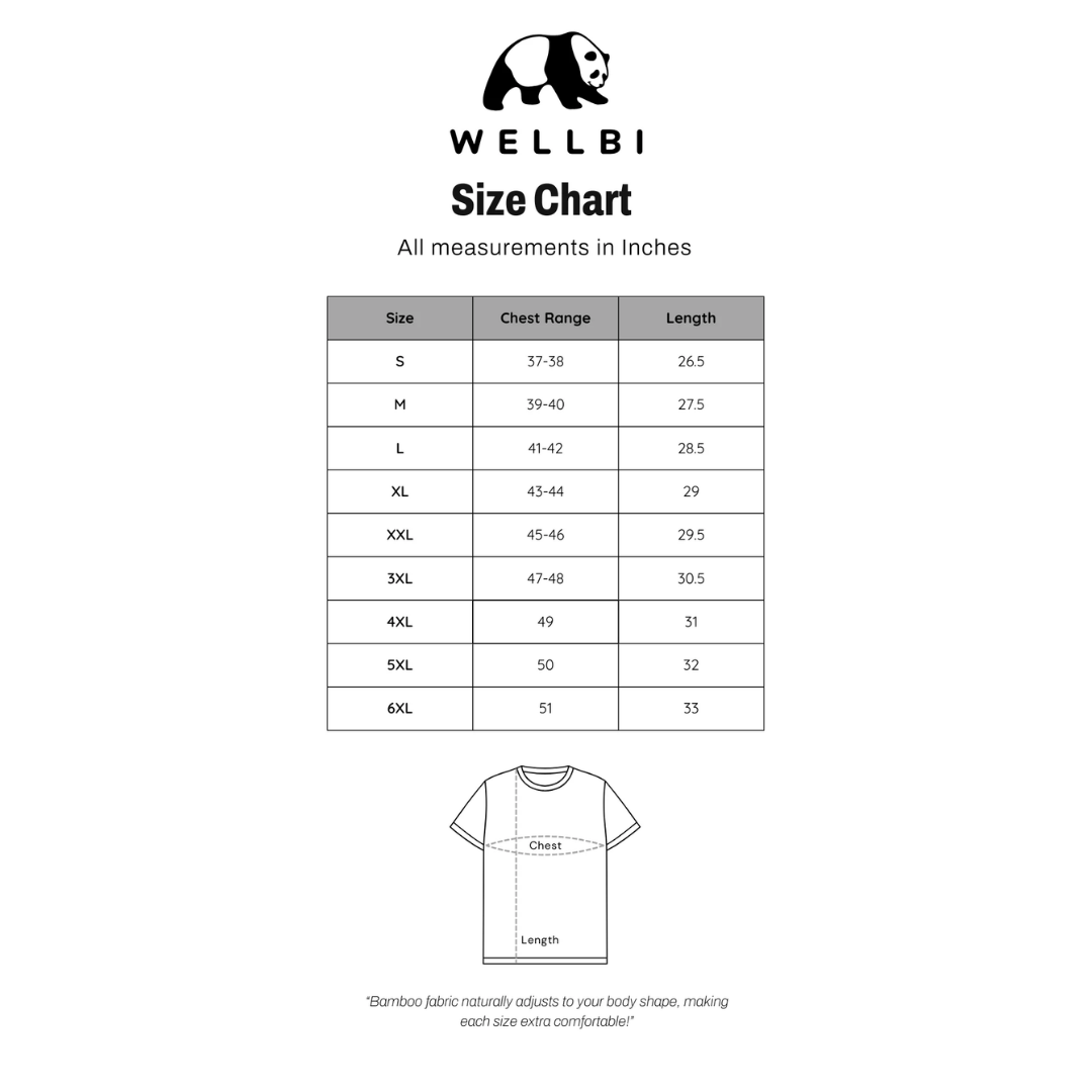 Wellbi Bamboo Round Neck T-Shirt