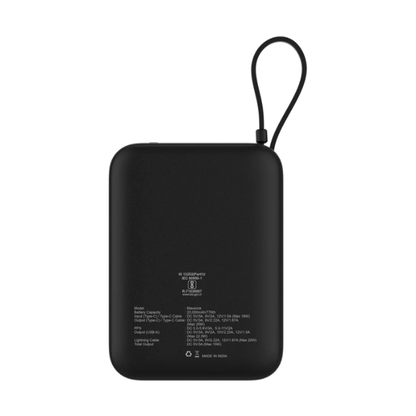 Maverick Mini 20,000mAh Powerbank with Built-in Cables