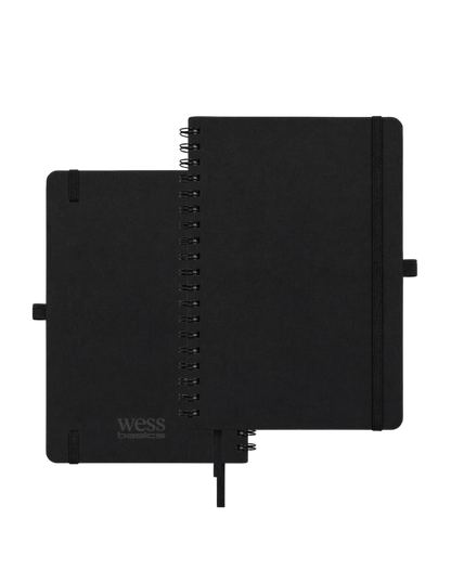 Wess Basics Fabric Spiral Diary