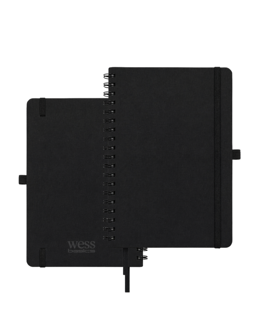 Wess Basics Fabric Spiral Diary