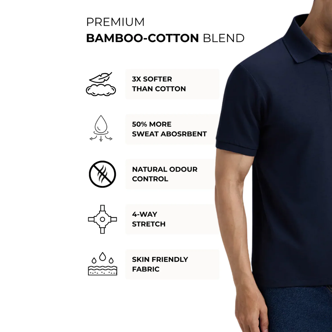 Wellbi Bamboo Polo T-Shirt