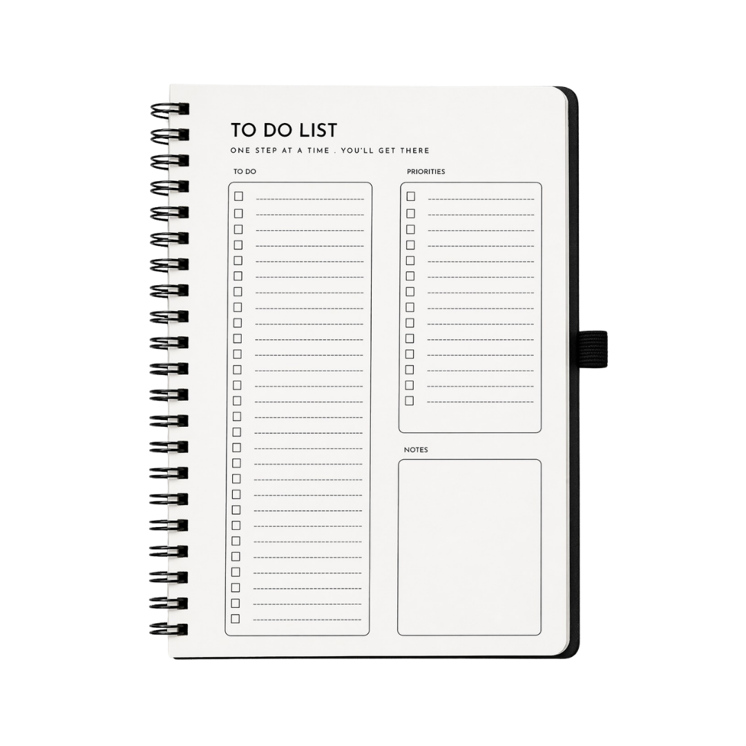 Wess Basics Fabric Spiral Diary