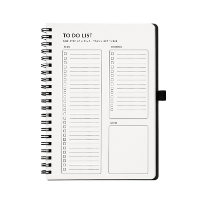 Wess Basics Fabric Spiral Diary
